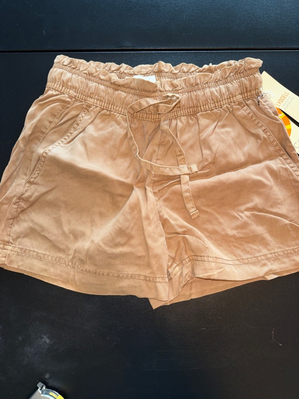 C&C California Khaki Shorts with Elastic Waist Size XS 100% Lyocell